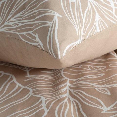 KOMPLET POŚCIELI SATYNOWEJ SPRING 81 140 X 200 CM JASNOBRĄZOWY