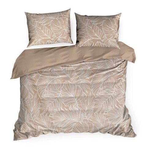 KOMPLET POŚCIELI SATYNOWEJ SPRING 81 160 X 200 CM JASNOBRĄZOWY