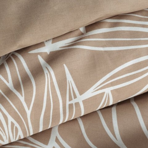 KOMPLET POŚCIELI SATYNOWEJ SPRING 81 160 X 200 CM JASNOBRĄZOWY