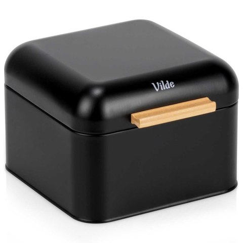 MINI CHLEBAK STALOWY POJEMNIK NA PIECZYWO 229307 CZARNY