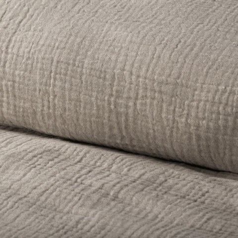 KOMPLET POŚCIELI MUSLIN 140 X 200 CM CIEMNOBEŻOWY