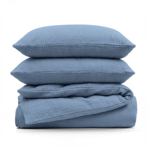 KOMPLET POŚCIELI MUSLIN 160 X 200 CM BEŻOWY