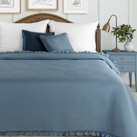 NARZUTA D91 FALBANKA 210 X 170 CM GRANATOWY