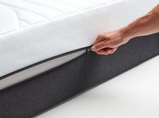 Zdejmowany pokrowiec materaca TEMPUR PRO z zamkiem błyskawicznym - łatwe zdejmowanie do prania