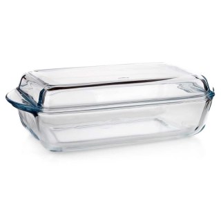 BRYTFANNA SZKLANA ŻAROODPORNA 4,1L Z POKRYWĄ NACZYNIE ŻAROODPORNE
