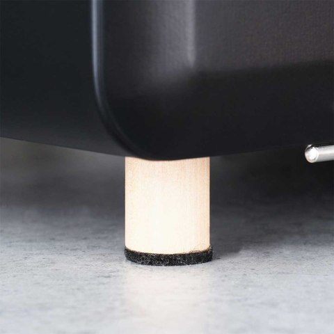 CHLEBAK STALOWY POJEMNIK NA PIECZYWO 259618 CZARNY