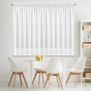 FIRANA GOTOWA KATRINA NA TAŚMIE 350 X 150 CM BIAŁY