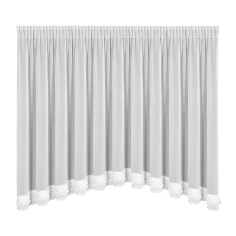 FIRANA GOTOWA LUISA NA TAŚMIE 400 X 160 CM BIAŁY