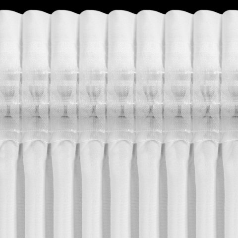 FIRANA GOTOWA LUISA NA TAŚMIE 400 X 160 CM BIAŁY