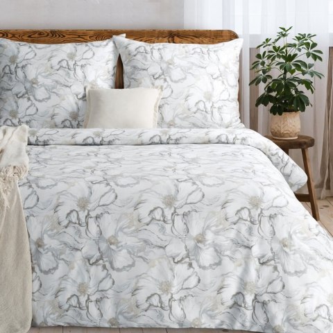 KOMPLET POŚCIELI SATYNOWEJ LISA 160 X 200 CM KREMOWY