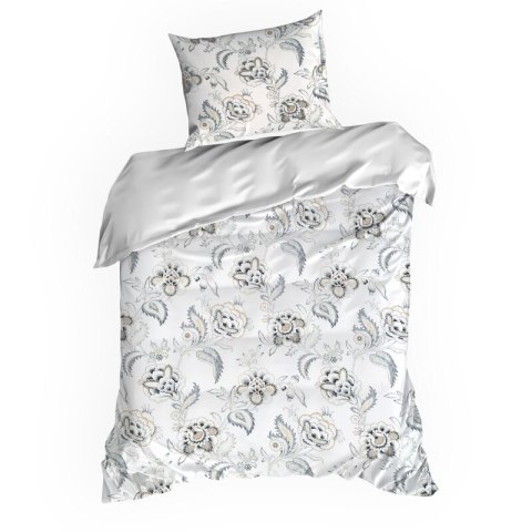 KOMPLET POŚCIELI SATYNOWEJ SPRING 83 160 X 200 CM BIAŁY
