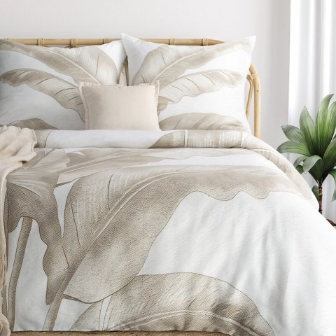 KOMPLET POŚCIELI SATYNOWEJ SPRING102 140 X 200 CM CIEMNOBEŻOWY