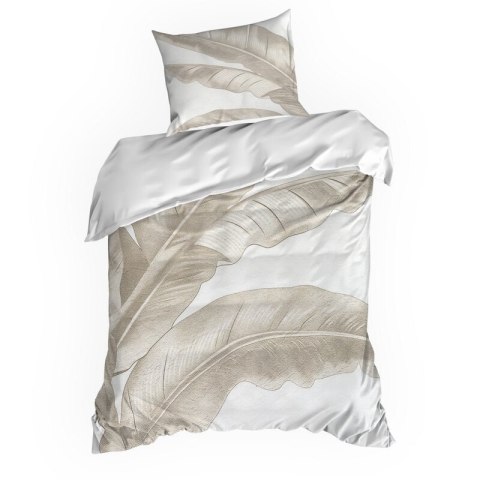 KOMPLET POŚCIELI SATYNOWEJ SPRING102 160 X 200 CM CIEMNOBEŻOWY