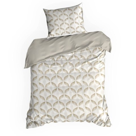 KOMPLET POŚCIELI SATYNOWEJ SPRING103 220 X 200 CM CIEMNOBEŻOWY