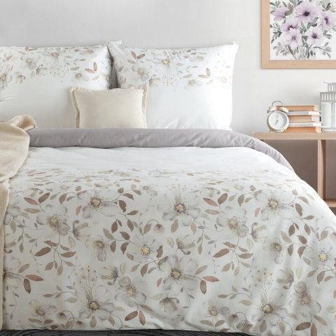 KOMPLET POŚCIELI SATYNOWEJ SPRING106 140 X 200 CM POPIELATY