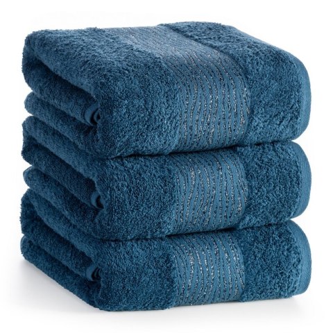 RĘCZNIK AMBER (06) 30 X 50 CM CIEMNOTURKUSOWY