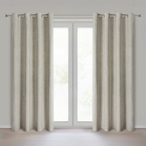 ZASŁONA GOTOWA LINDA 140 X 250 CM CIEMNOBEŻOWY