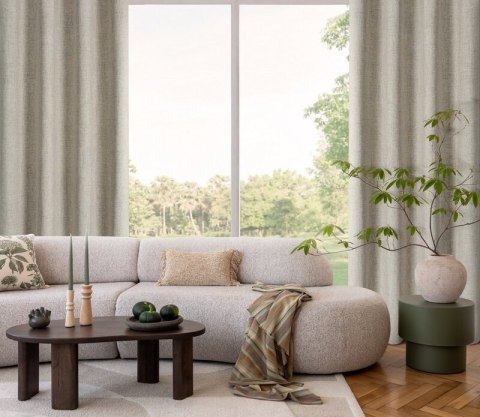 ZASŁONA GOTOWA LINDA 140 X 250 CM CIEMNOBEŻOWY