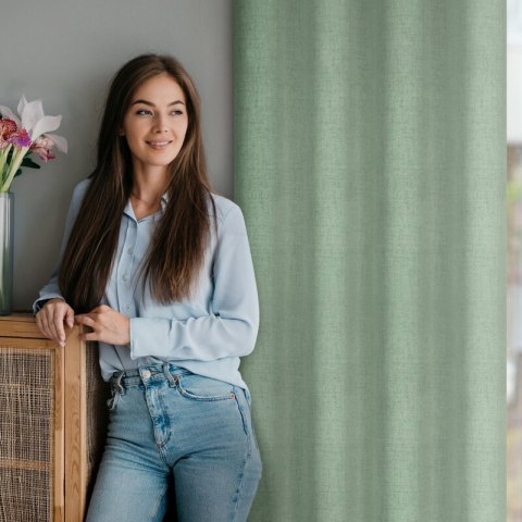 ZASŁONA GOTOWA LINDA 140 X 250 CM ZIELONY