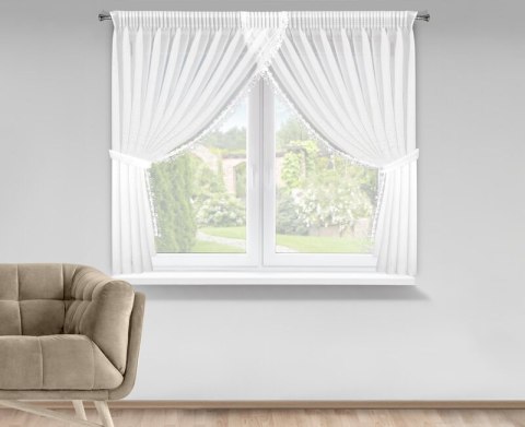 FIRANA GOTOWA ARTEMIDA 1 NA TAŚMIE 400 X 160 CM BIAŁY