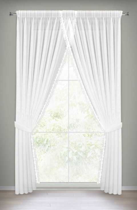 FIRANA GOTOWA ARTEMIDA 1 NA TAŚMIE 400 X 250 CM BIAŁY