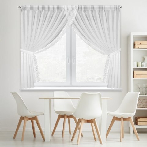 FIRANA GOTOWA HESTIA 1 NA TAŚMIE 400 X 160 CM BIAŁY