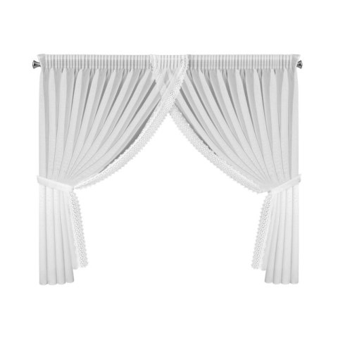 FIRANA GOTOWA HESTIA 1 NA TAŚMIE 400 X 160 CM BIAŁY