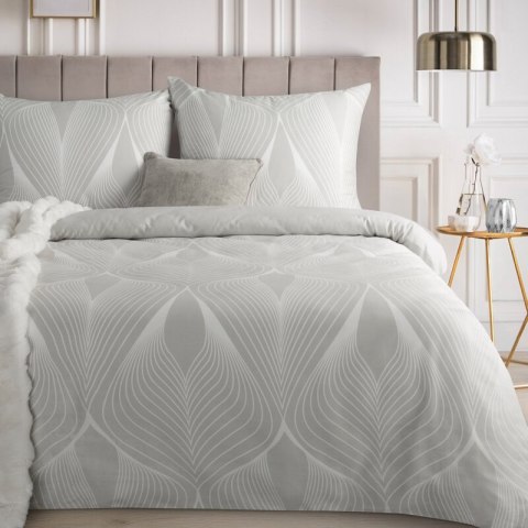 KOMPLET POŚCIELI SATYNOWEJ SPRING 88 160 X 200 CM JASNOSZARY