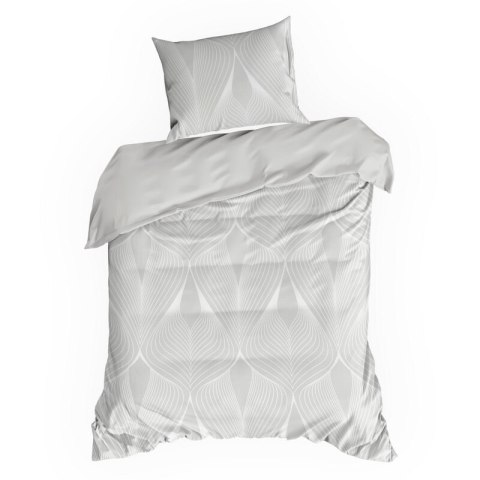 KOMPLET POŚCIELI SATYNOWEJ SPRING 88 160 X 200 CM JASNOSZARY