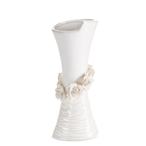 WAZON DEKORACYJNY ELIANA (02) 12 X 10 X 30 CM KREMOWY