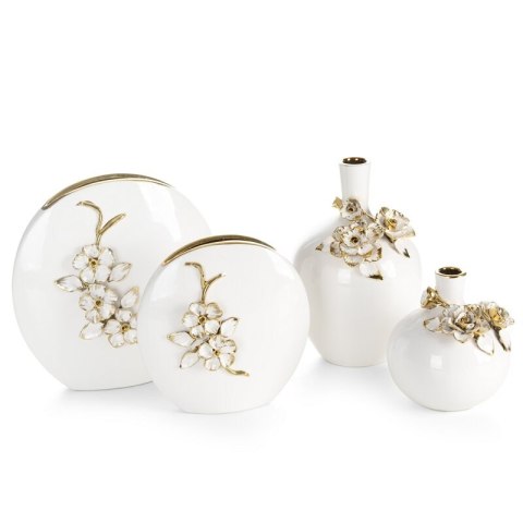 WAZON DEKORACYJNY SARA (03) 20 X 7 X 21 CM BIAŁY