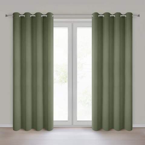 ZASŁONA GOTOWA NERISA 140 X 250 CM OLIWKOWY