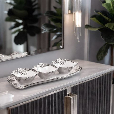 CERAMIKA 39 X 18 X 7 CM BIAŁY