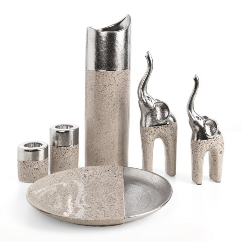 FIGURKA DEKORACYJNA LAILA (02) 11 X 7 X 30 CM SREBRNY