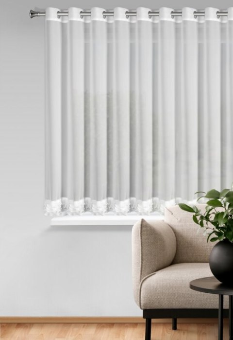 FIRANA GOTOWA LUISA 400 X 160 CM BIAŁY