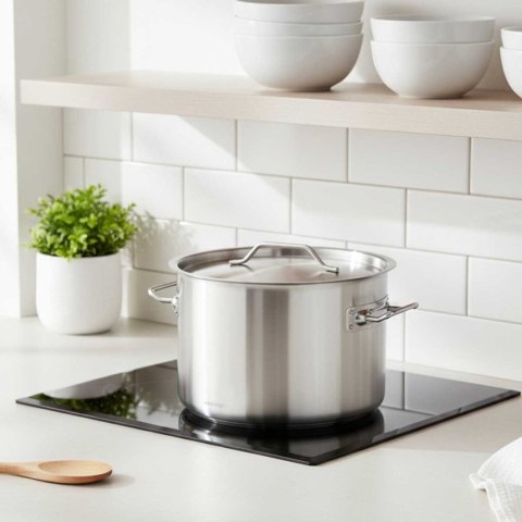 GARNEK GASTRONOMICZNY Z POKRYWĄ STALOWĄ Ø36cm 24L KINGHOFF KH-2024