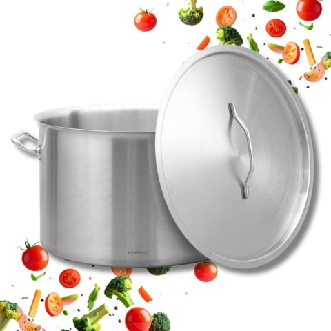 GARNEK GASTRONOMICZNY Z POKRYWĄ STALOWĄ Ø45cm 44L KINGHOFF KH-2027