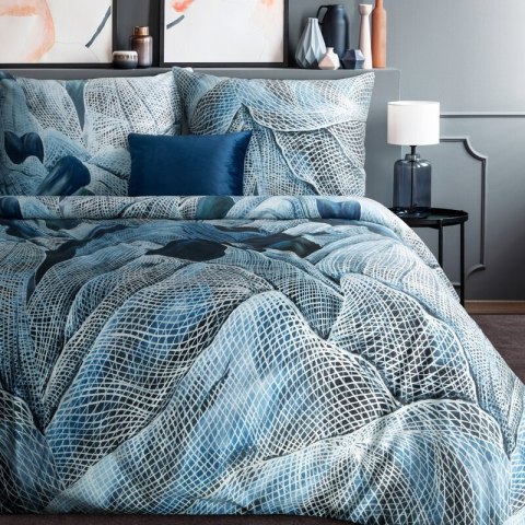 KOMPLET POŚCIELI SATYNOWEJ PREMIUM29 220 X 200 CM TURKUSOWY