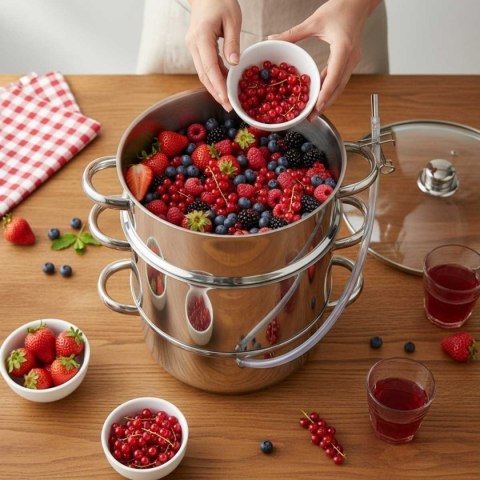 SOKOWNIK PAROWY 8L INDUKCJA GAZ KLAUSBERG KB-9032 GARNEK DO SOKU