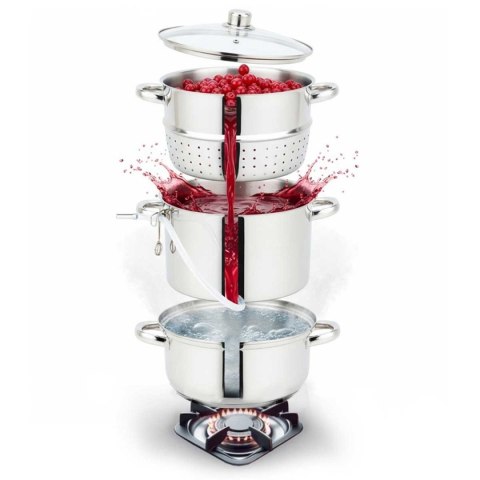 SOKOWNIK PAROWY 8L INDUKCJA GAZ KLAUSBERG KB-9032 GARNEK DO SOKU