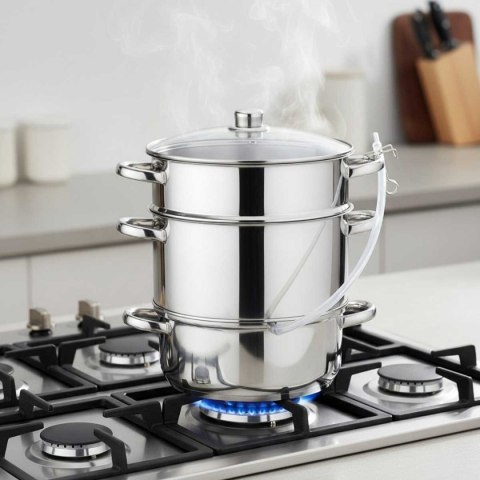 SOKOWNIK PAROWY 8L INDUKCJA GAZ KLAUSBERG KB-9032 GARNEK DO SOKU