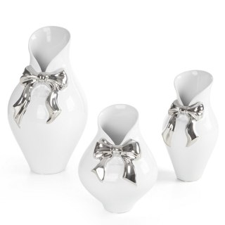 WAZON DEKORACYJNY AKIRA (02) 11 X 11 X 20 CM BIAŁY