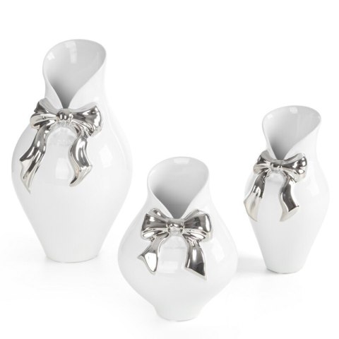 WAZON DEKORACYJNY AKIRA (02) 11 X 11 X 20 CM BIAŁY