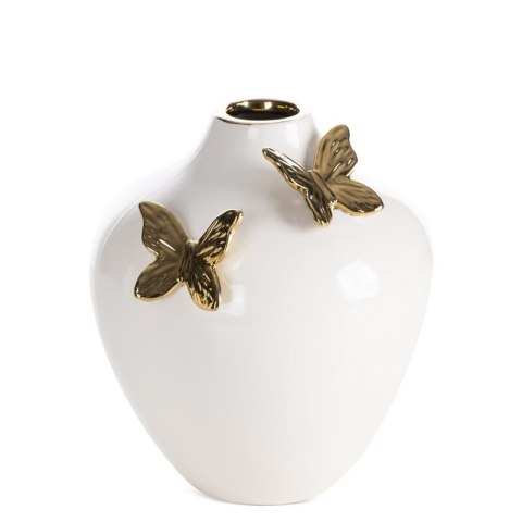 WAZON DEKORACYJNY ASTRID (01) 18 X 17 X 20 CM KREMOWY