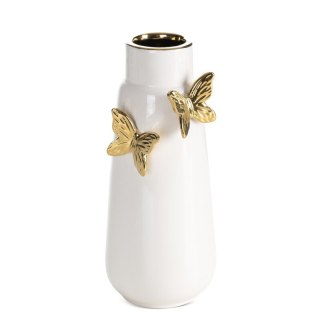 WAZON DEKORACYJNY ASTRID (03) 12 X 10 X 26 CM KREMOWY