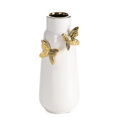 WAZON DEKORACYJNY ASTRID (03) 12 X 10 X 26 CM KREMOWY