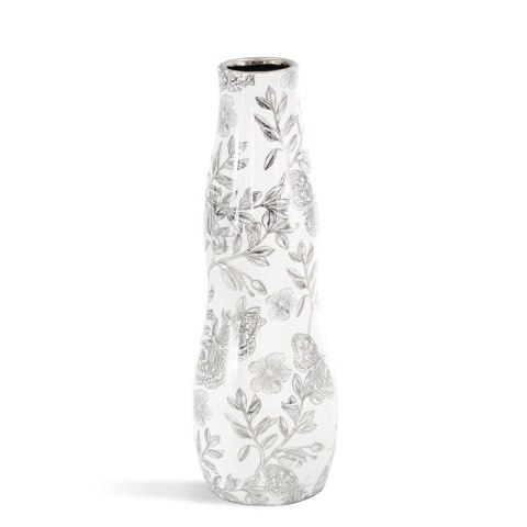 WAZON DEKORACYJNY RITA (02) O 30 X 10 CM BIAŁY