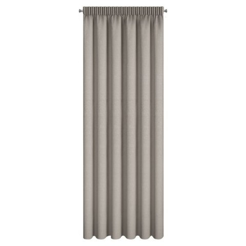 ZASŁONA GOTOWA ZOEY NA TAŚMIE 140 X 270 CM CIEMNOBEŻOWY