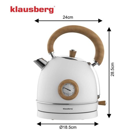 CZAJNIK ELEKTRYCZNY 1,8L Z TERMOMETREM KLAUSBERG KB-9007 RETRO