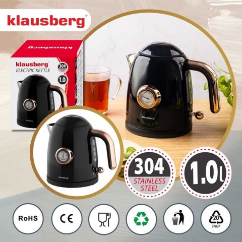 CZAJNIK ELEKTRYCZNY 1L Z TERMOMETREM KLAUSBERG KB-9017